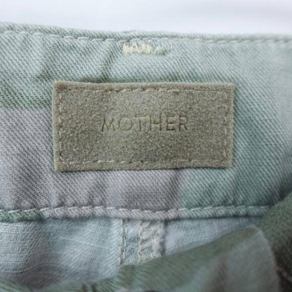 COPY - MOTHER The Shaker Chop Crop Fray Linen Tencel Blend Pants Sz 27 Desert C… - Picture 7 of 16